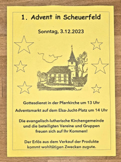 Plakat Adventsmarkt 2023
