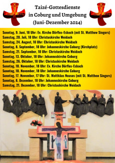 Taizé Juni bis Dezember 2024